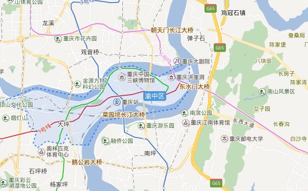 成都到重庆渝中区物流专线可将货物送到的服务地区